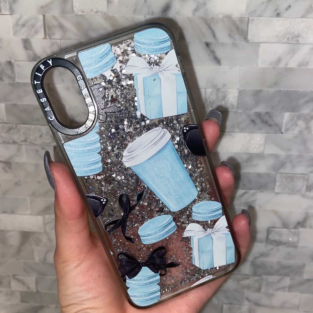Tiffany Blue & Glitter Waterfall Case - Picture 2 of 3